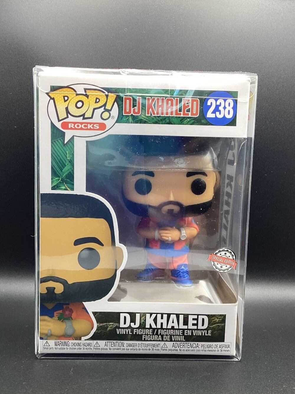 Funko Pop! DJ Khaled #238 Exclusive Vinyl Figure w/ Pop Protector Brand New Item